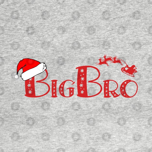 Christmas Family Name "Big Bro" Photo Design Shirt by TonTomDesignz